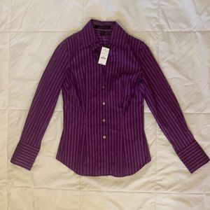 Express Essentials  Purple Dress Shirt.  Small